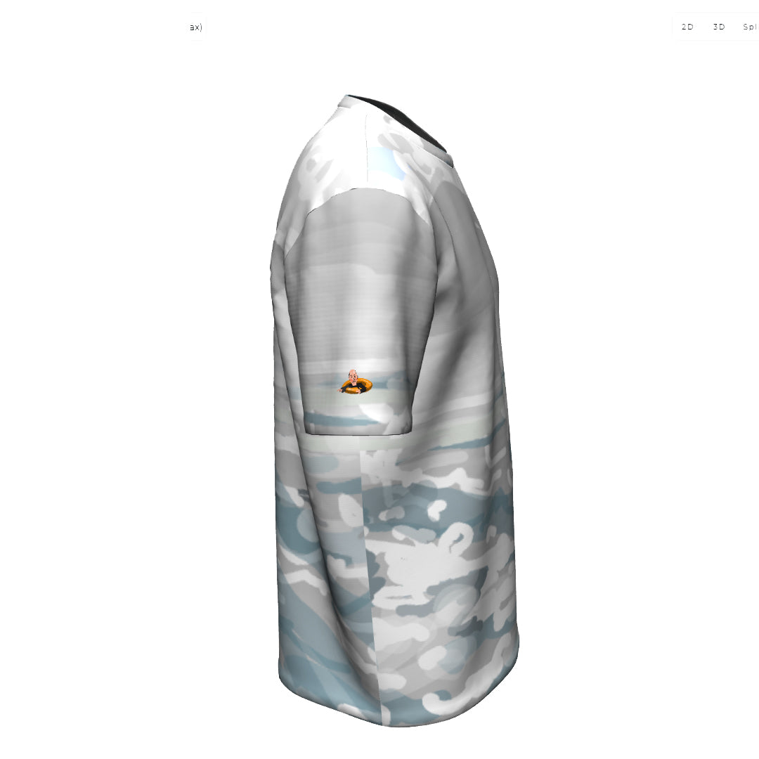 WAT012025 WaterShirt Short sleeve T-shirt. The T-shirt design is from an drawing made near the water.