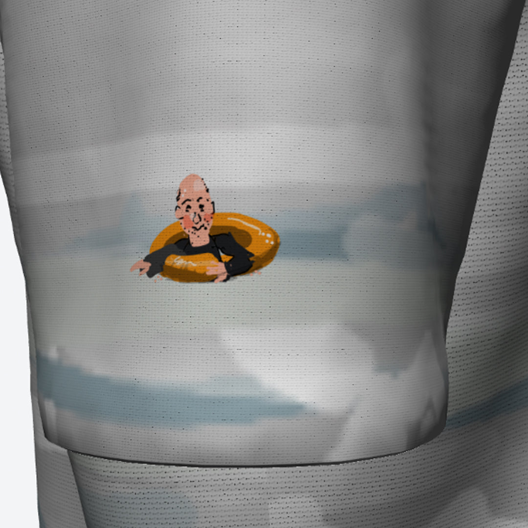 WAT012025 WaterShirt Short sleeve T-shirt. The T-shirt design is from an drawing made near the water.